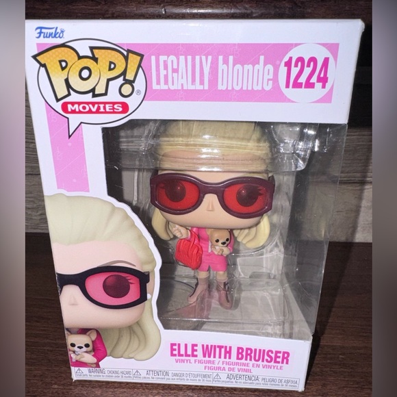 Super CuteFunko Pop Movies Legally Blonde Vinyl Figure Elle with Bruiser #1224 - Picture 9 of 9